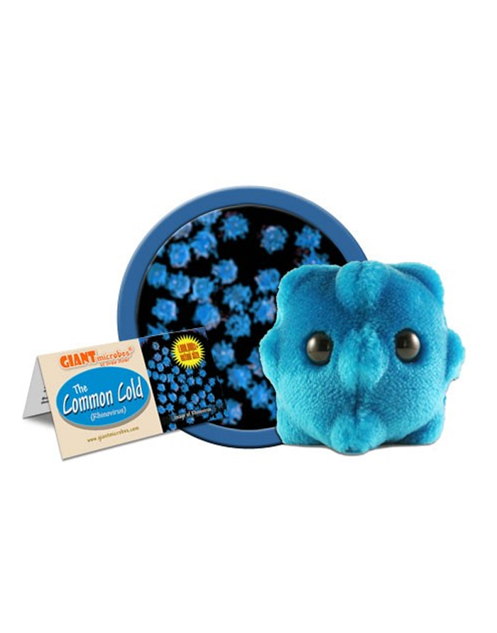 Giant Microbes Common Cold — plush rhinovirus toy for hygiene education