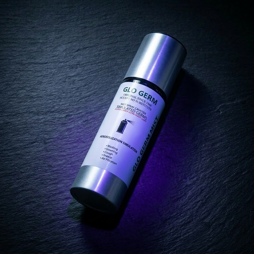 GloGerm MIST Spray Canister — aerosol-free pump canister for simulating airborne microbe spread