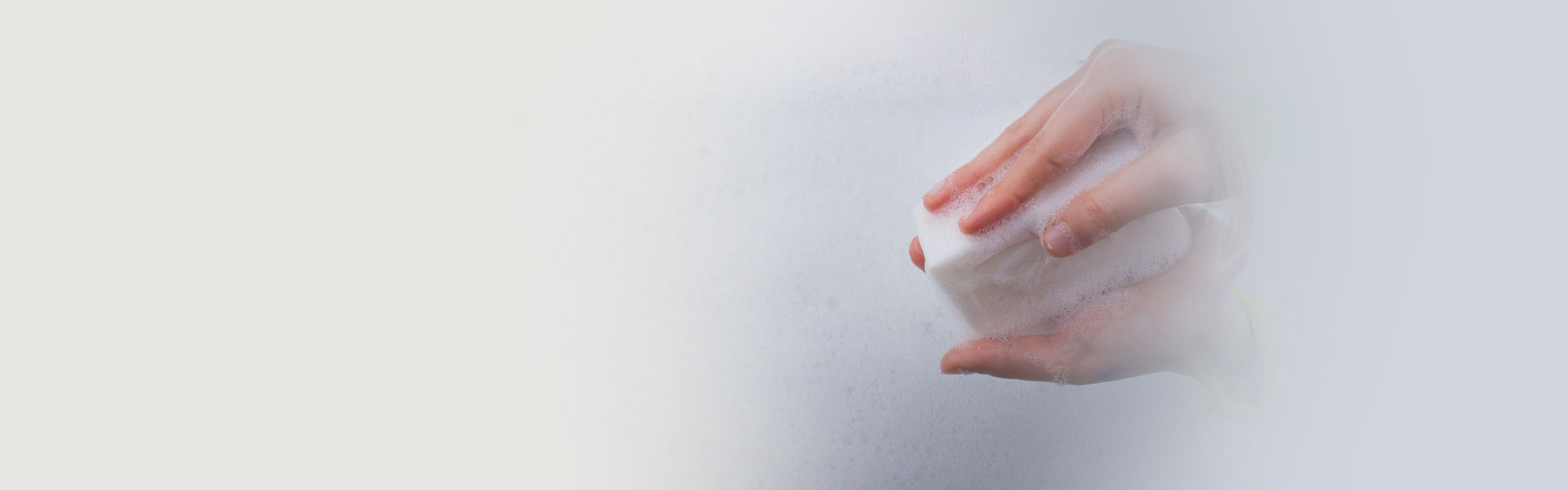 Hand washing with soap and water